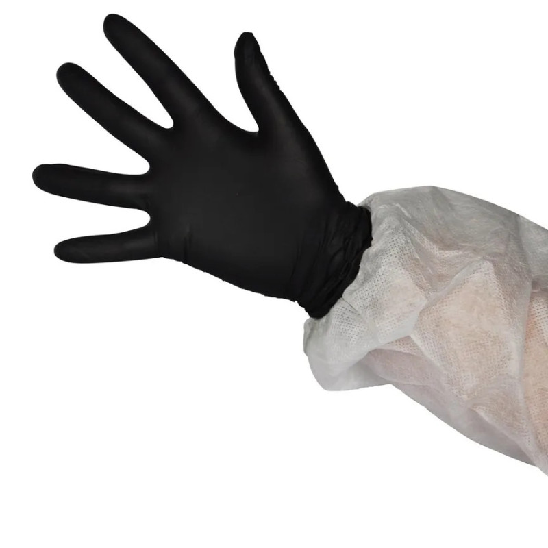 Guantes nitrilo negro talla L Pack 100