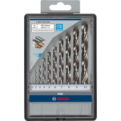 Juego de brocas HSS Bosch 1-10mm 13 pzs