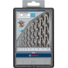 Juego de brocas HSS Bosch 1-10mm 13 pzs