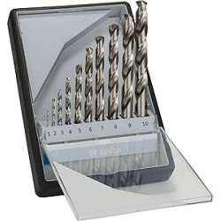 Juego de brocas HSS Bosch 1-10mm 13 pzs