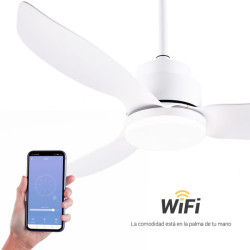 Ventilador de techo con luz DC Sulion Onekey 132cm