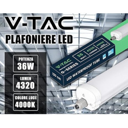 Regleta LED 120cm 36W VTAC
