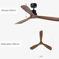 Ventilador de techo Faro Barcelona Lantau 132cm