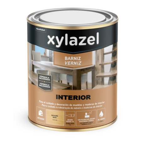 Barniz incoloro satinado 750ml Xylazel